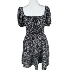 hesperus black dress | Dresses | Floral Smocked Mini Womens Order type:Made to Order